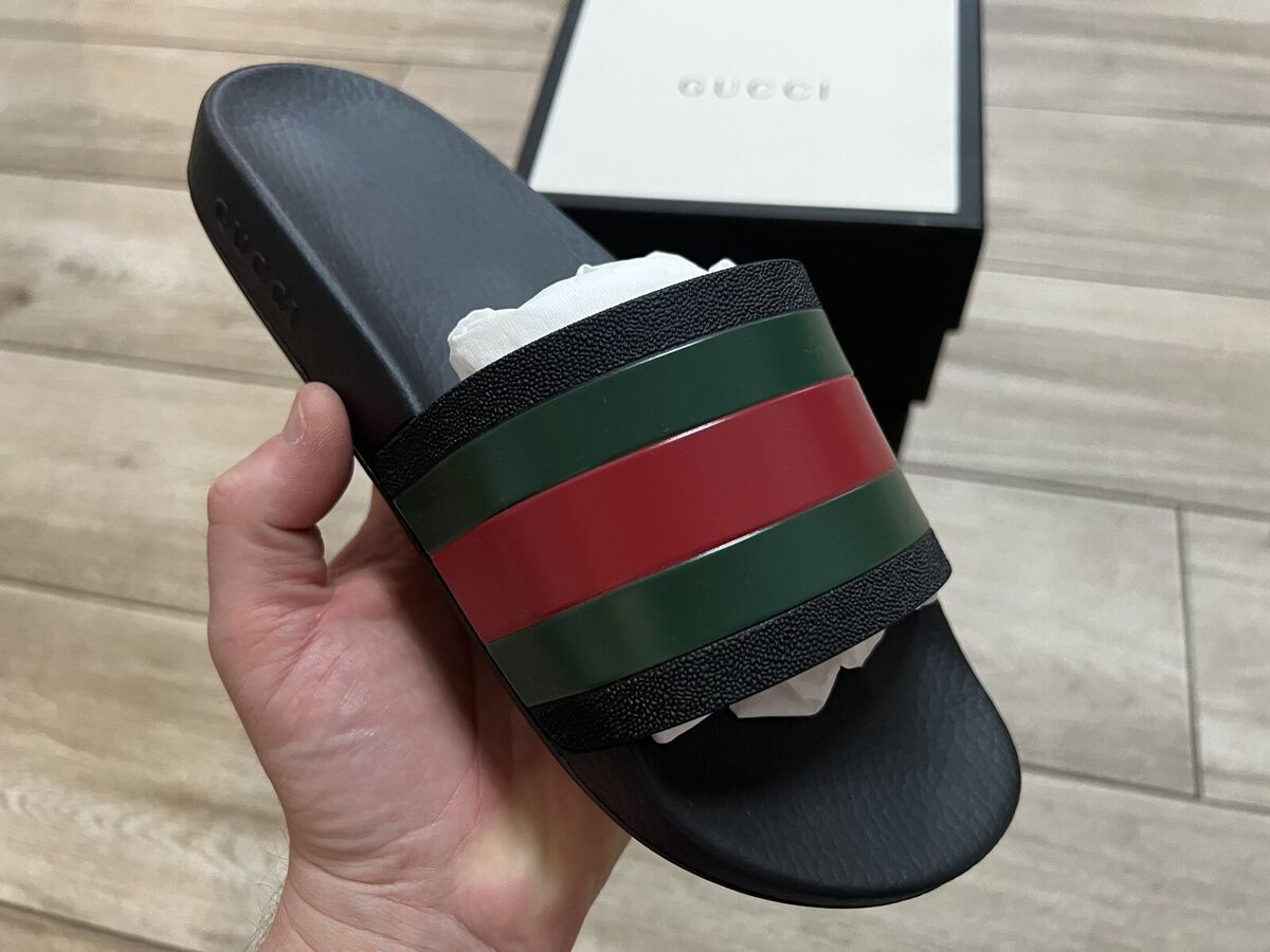 Gucci Pursuittreck Striped
Rubber Slides